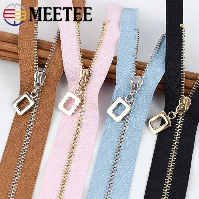 

2Pcs 15-70cm Zippers for Sewing 3# Metal Zipper Bag Clothes Jacket Decorative Zips Repair Kit DIY Garment Accessories