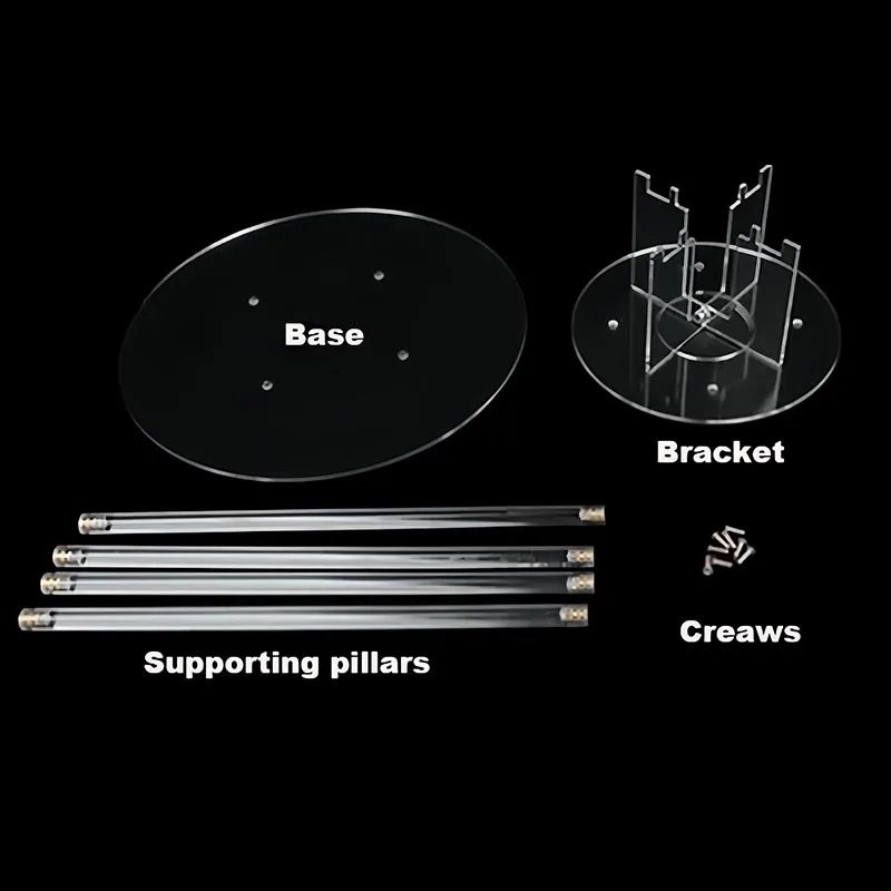 قاعدة حامل عرض أكريليك ذاتية الصنع لـ LEGO V 21309 أو V 92176، لهب العرض لنموذج مكعبات بناء ناسا أبولو زحل