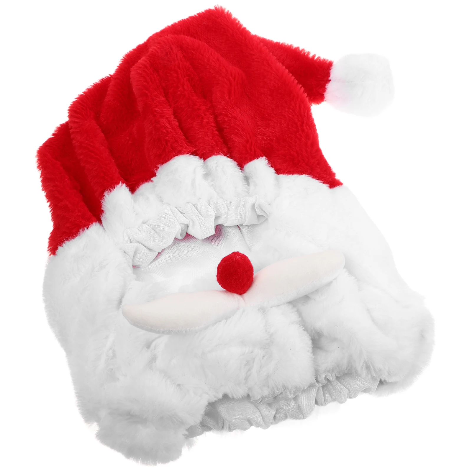 

Motorcycle Cover Santa Claus Christmas Hat Decorative Outdoor Riding Cap Reusable Protective Cover For Bike Cycling