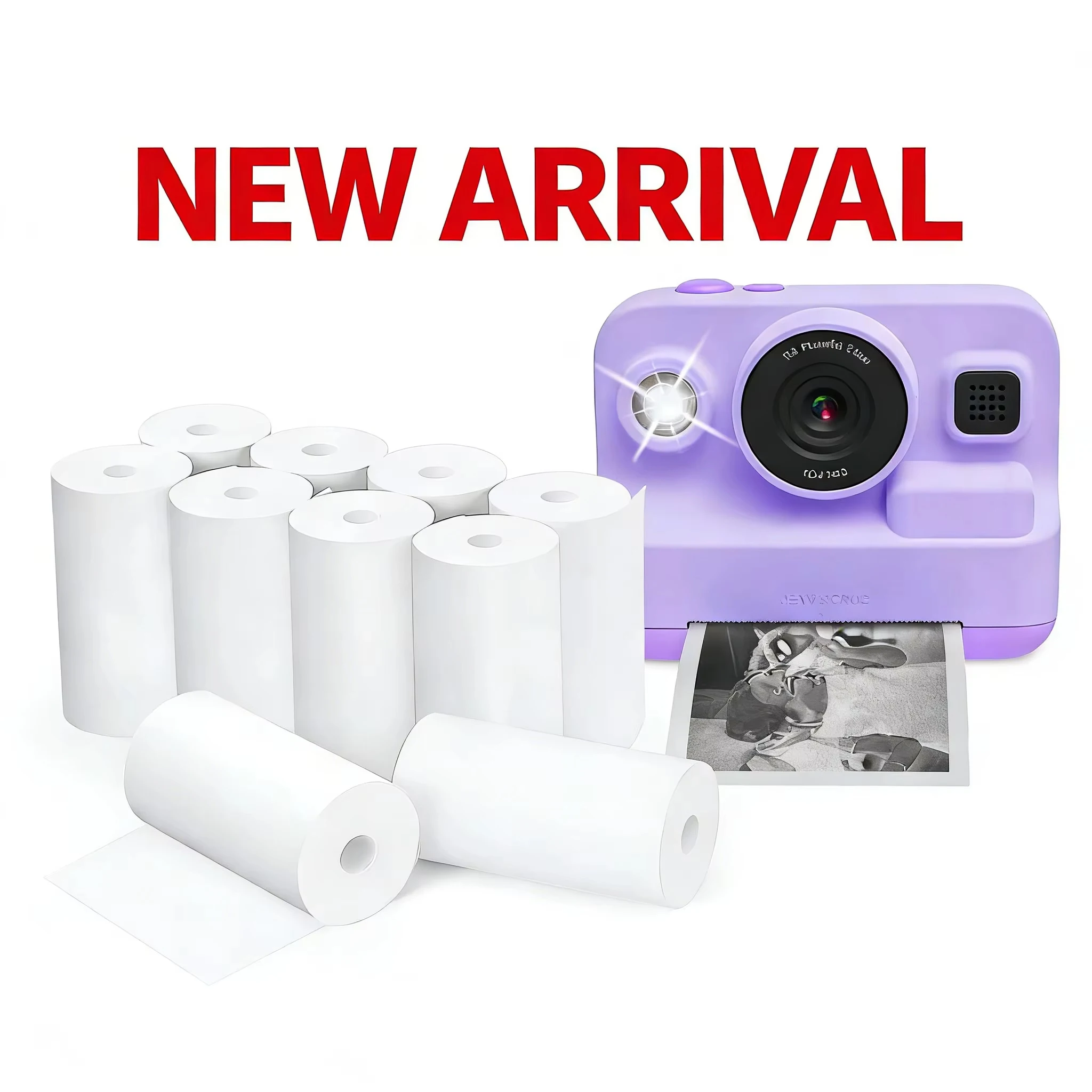 

3-40 рулонов термобумаги 57x25 мм, белая, для детских камер мгновенной печати, сменные аксессуары и запчасти для печати фотографий