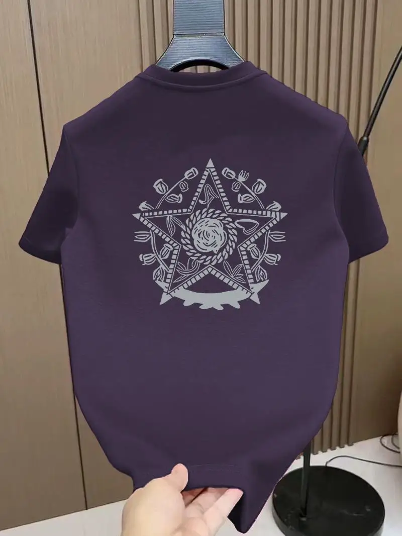 

Лето 2025 г., хлопковая футболка с круглым вырезом и короткими рукавами в стиле милитари, ветер, закат, послесвечение, мужская футболка, нижняя рубашка