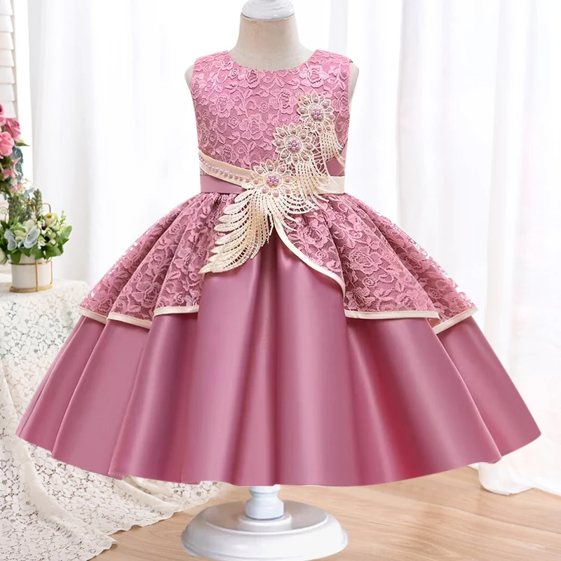 Girls Lace Dress Vi…