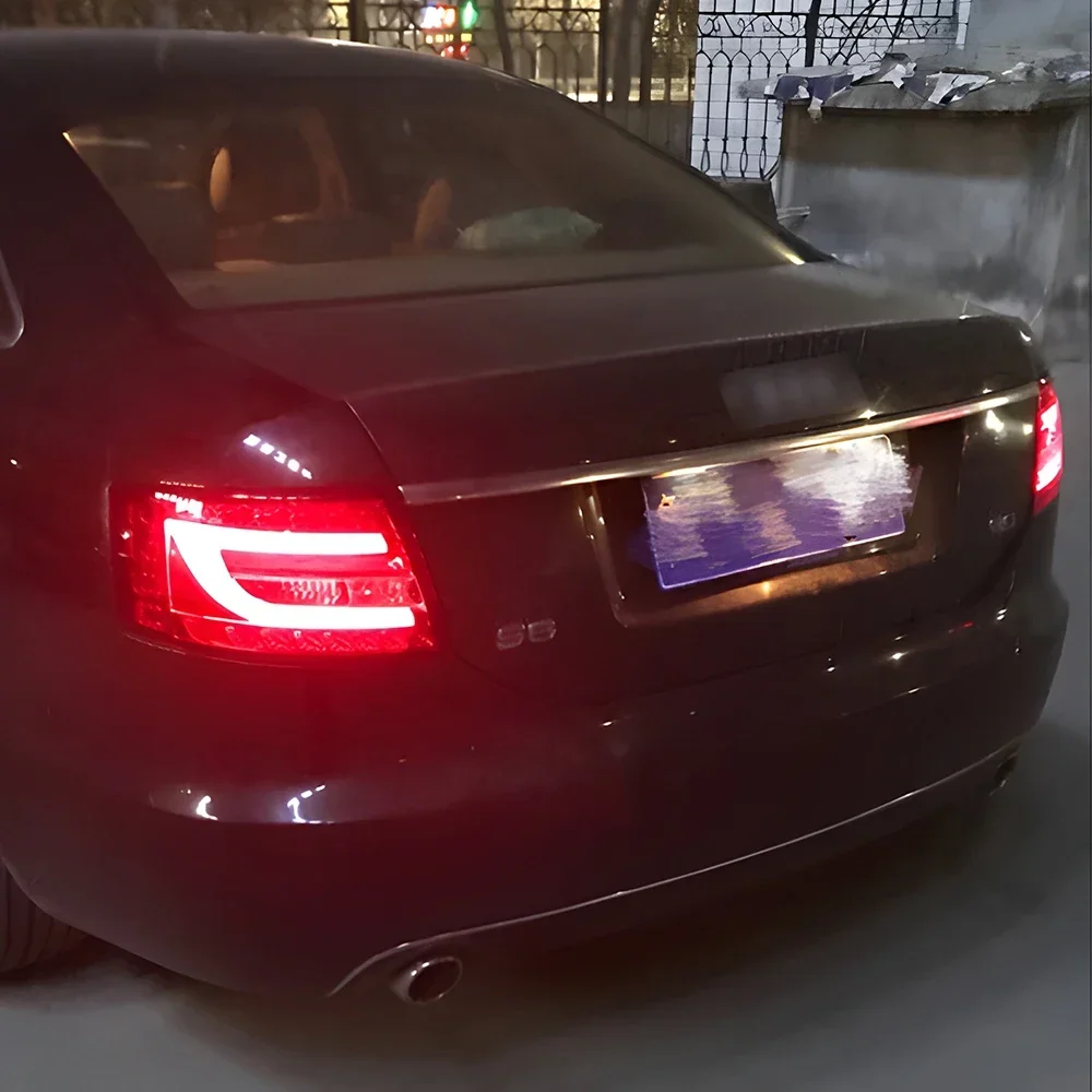 

Модернизированные автомобильные задние фонари в сборе для Audi A6 C7 A6L S6 2005-2008 светодиодные динамические поворотные автоматические задние фонари аксессуары
