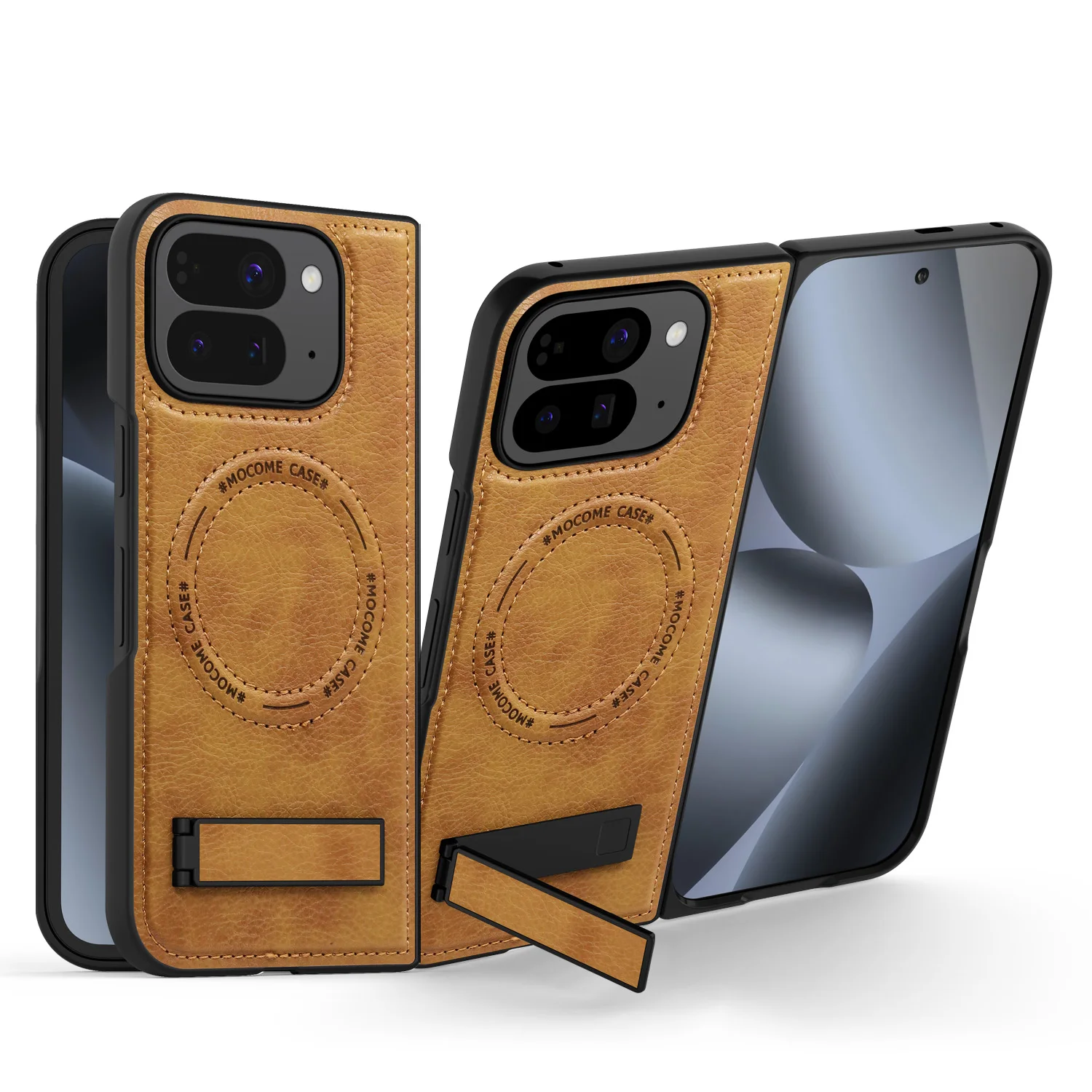 

Роскошные деловые магнитные карты Solt Wallet Flip для Google Pixel 10 Pro Xl 9A 9 8 8A 7A невидимая подставка для Magsafe Cover