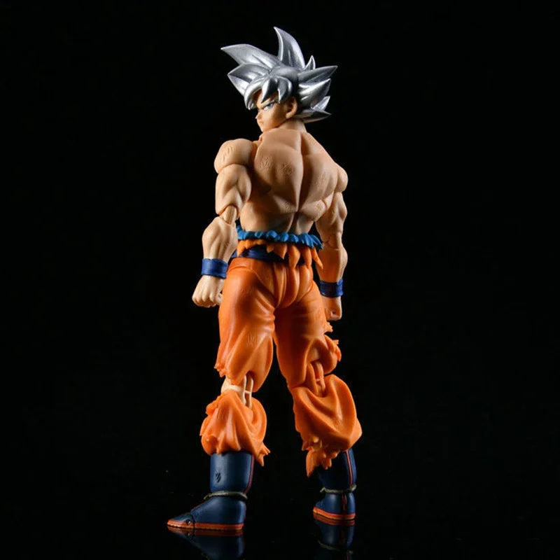 Dragon Ball Z Son Goku Action Figure Toys White Hair Figurine Pvc Figuras Anime 16cm Sh Figuarts Collection Manga Model Kid  Gif