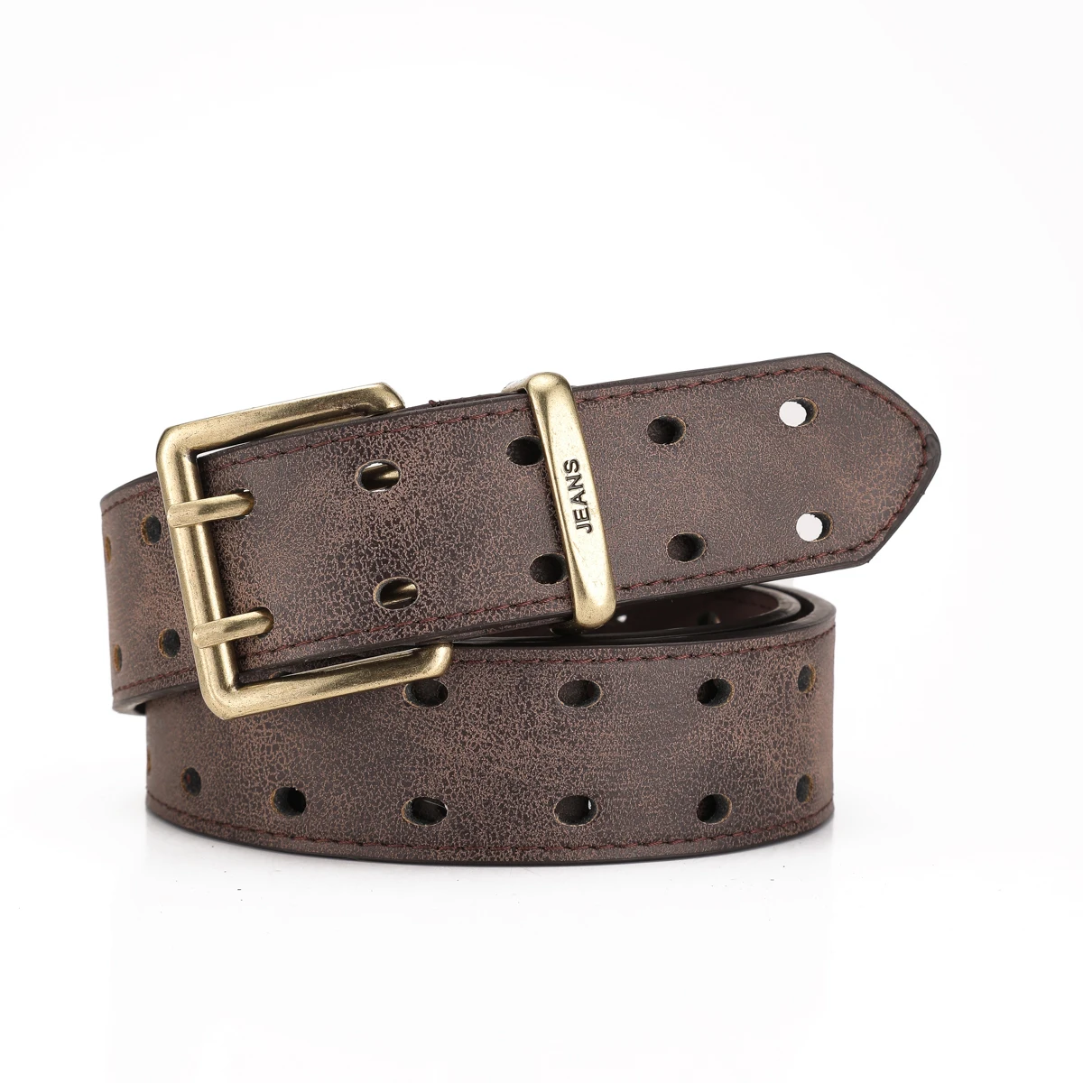 Ein Western-Style PU-Ledergürtel für Damen und Herren, ein Klassischer und Lässiger Retro-Gürtel – Detail 12