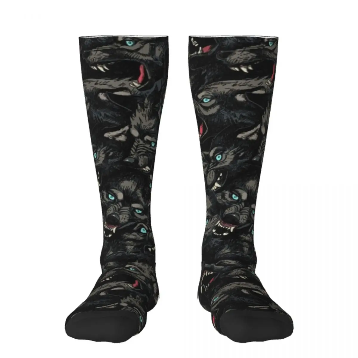 

Wolf Pack Pattern Socks Stockings compression Running winter gifts essential Socks For Women Men's