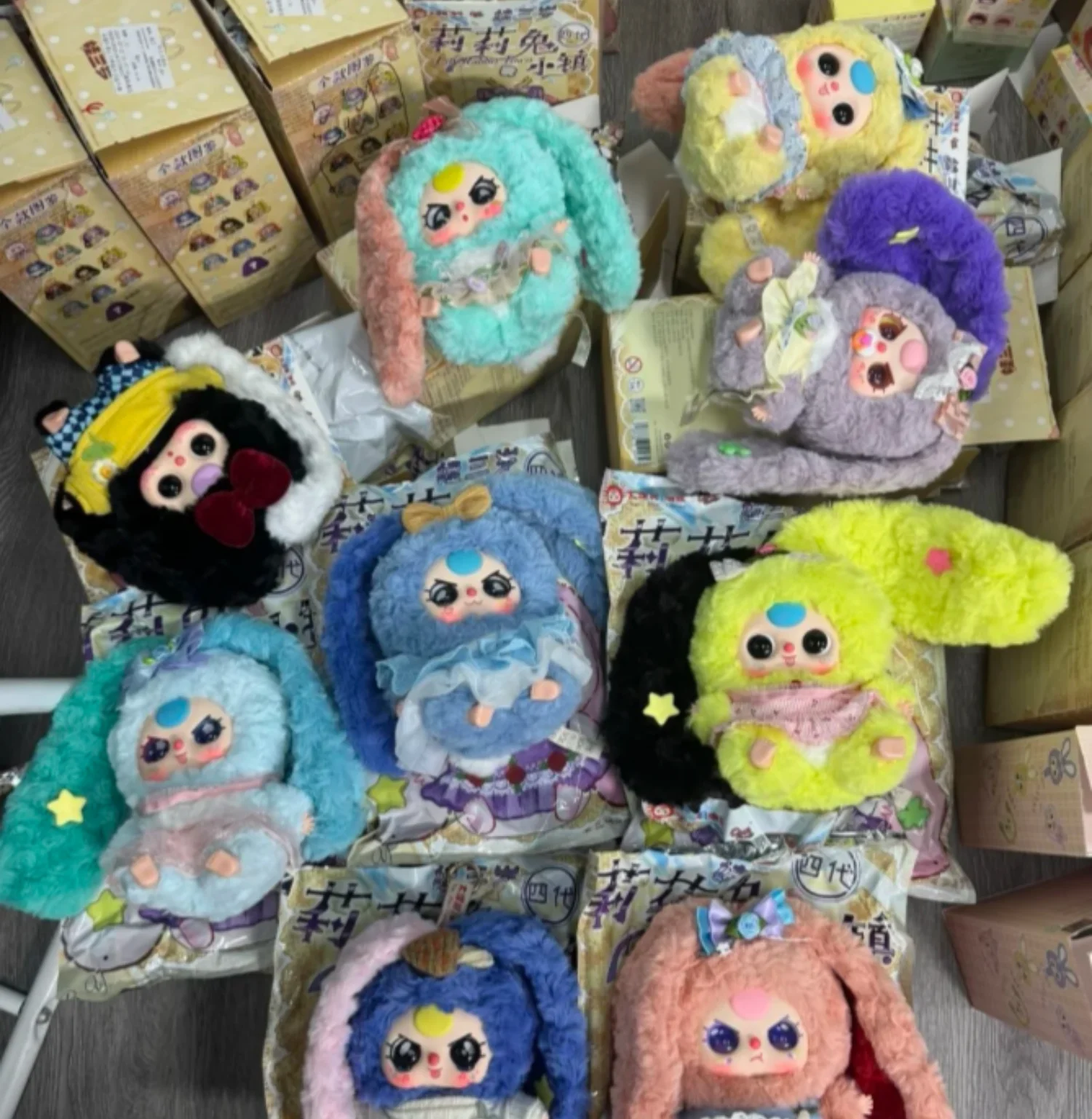 

New Genuine Baby Three Lily Rabbit Town V4 Blind Box Long Eared Rabbit Ornament Pendant Mystery Box Collection Gift For Kid