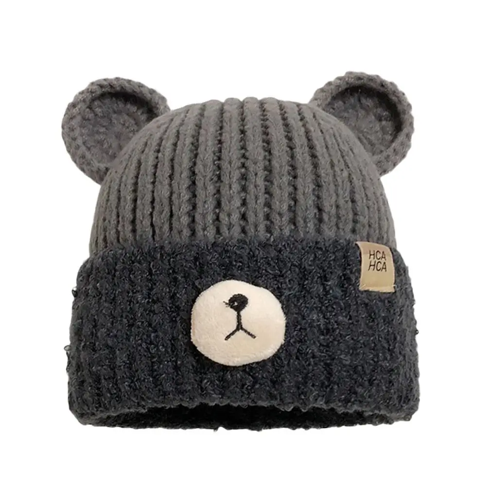 Fashion Winter Warm Knitted Cap Soft Thick Slouchy Bonnet Y2K Cute Winter Hat for Women 2