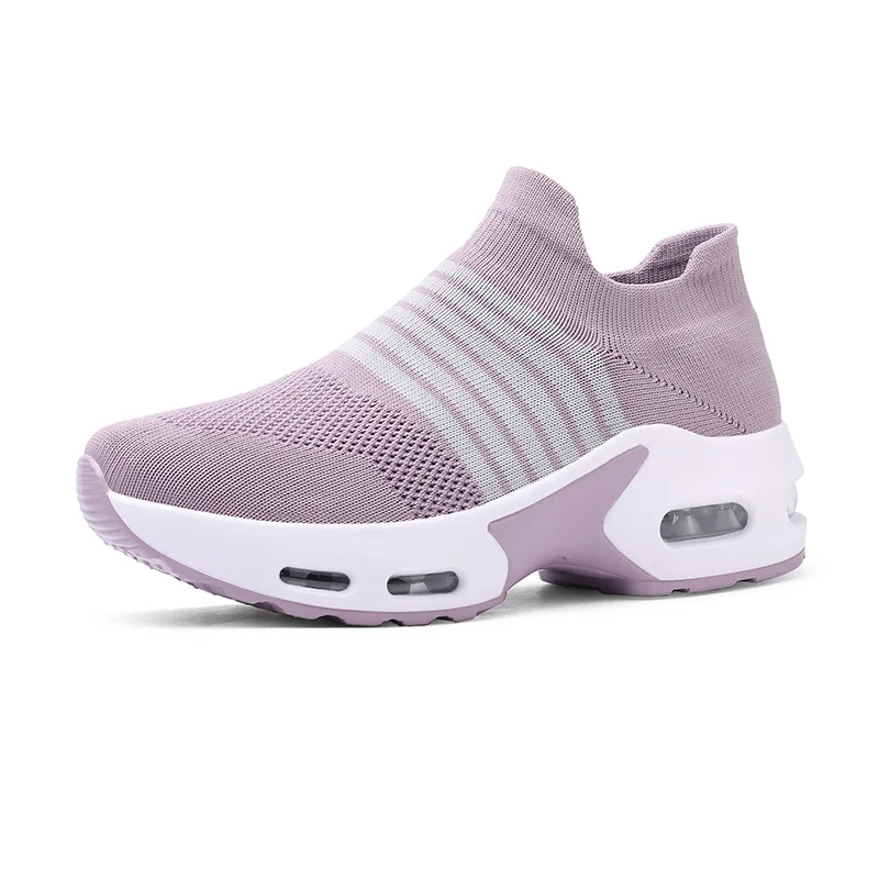 

Running Sneaker Women Dance Sock Shoes Comfortable Walk Shoes Rock Sport Shoes Air Cushion Casual Slip on Women Vulcanized Shoes