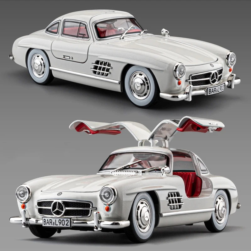 

1:24 Mercedes Benz 300SL классический автомобиль сплав моделирование литья под давлением модель автомобиля украшения звук свет коллекционный подарок