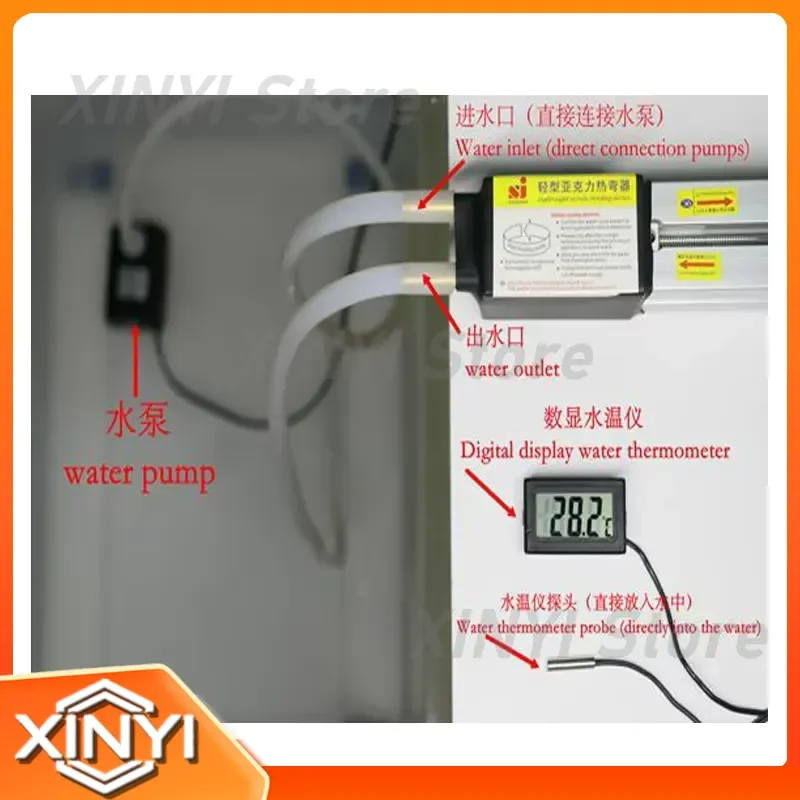 1 Set 23 inch 60 cm Acrylic Hot Bending Machine for Plexiglass PVC Plastic Board Bending Device for Advertising Signs Light