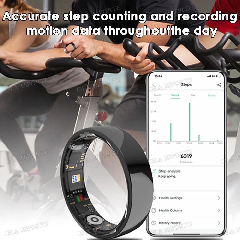 2026 New Ceramic Smart Ring Vibration Reminder Calls & Health Alert & Information Notice Sleep Health Monitor Ring For Men Women