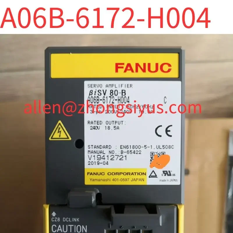 

Used Original servo driver A06B-6172-H004