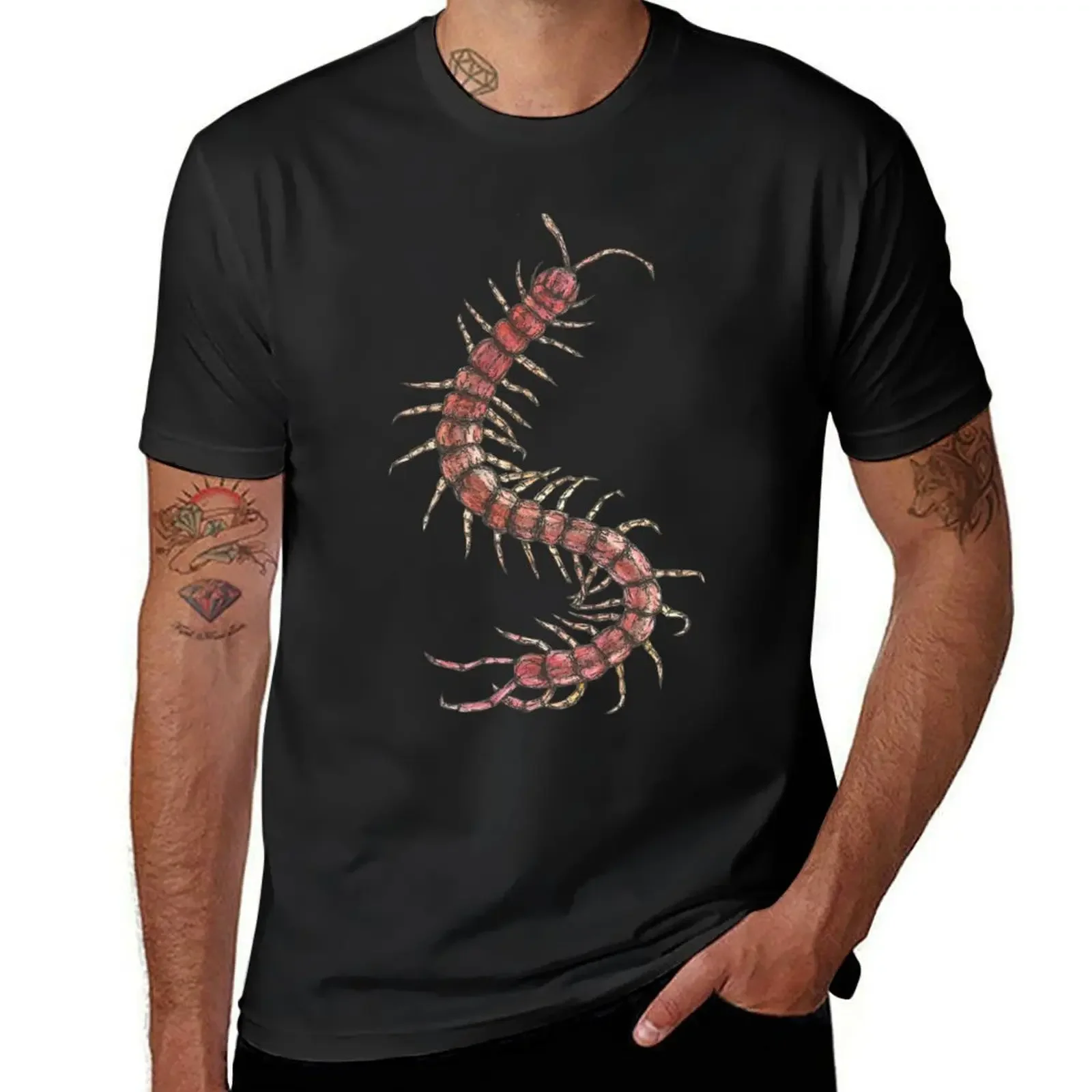 Centipede T-Shirt oversized graphic tee summer clothes Men's t shirts