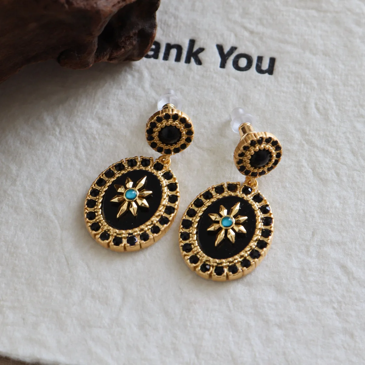 

Handmade Crystal Oval Round Dangle Earrings For Women Boho Luxury Elegant Gold Color Geometric Drop Pendant Fashion Jewelry Gift