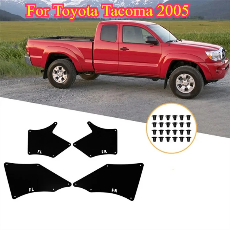 

Для Toyota Tacoma 2005, брызговики, противоснежные, против брызг песка, передние и задние брызговики, автоаксессуары
