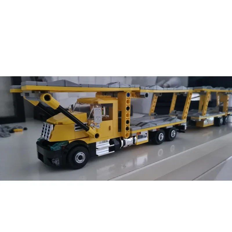 

MOC-207414 Классический городской автомобиль, грузовой транспортный грузовик, строительный блок, модель 671, детали, креативная детская игрушка на день рождения для мальчиков, подарок