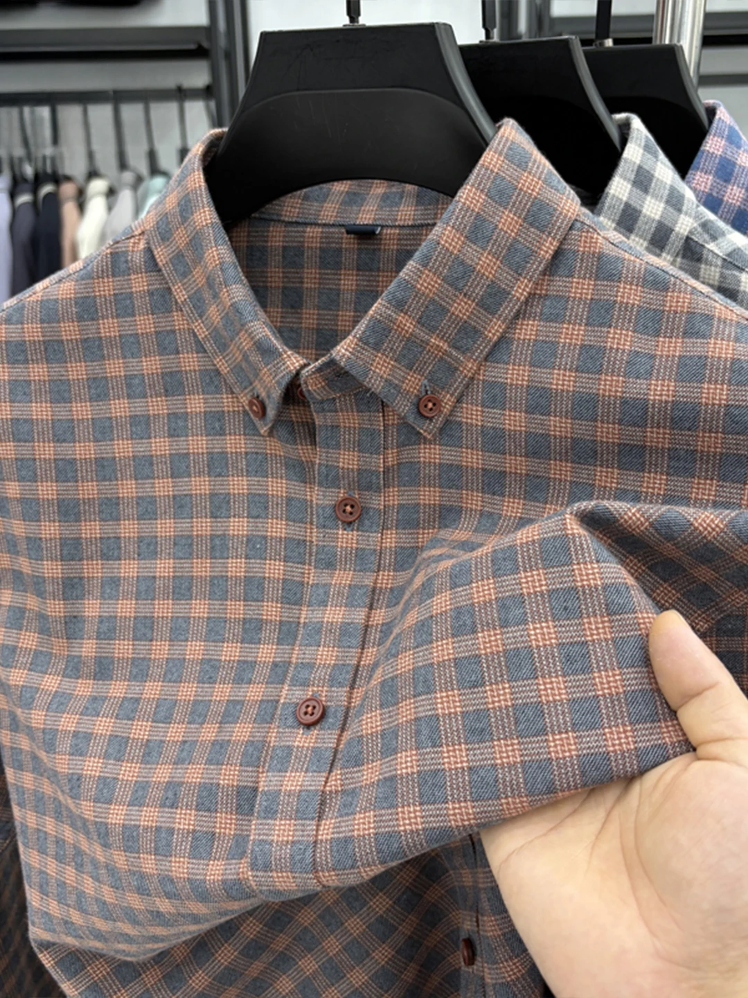 00% Cotton Plaid Lo…