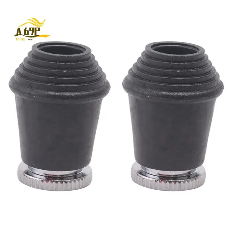 

A69P-2 Packs Bass Drum Spur Feet, Bass Drum Legs Threaded Rubber Foot With Lock Nuts For Bass Drum