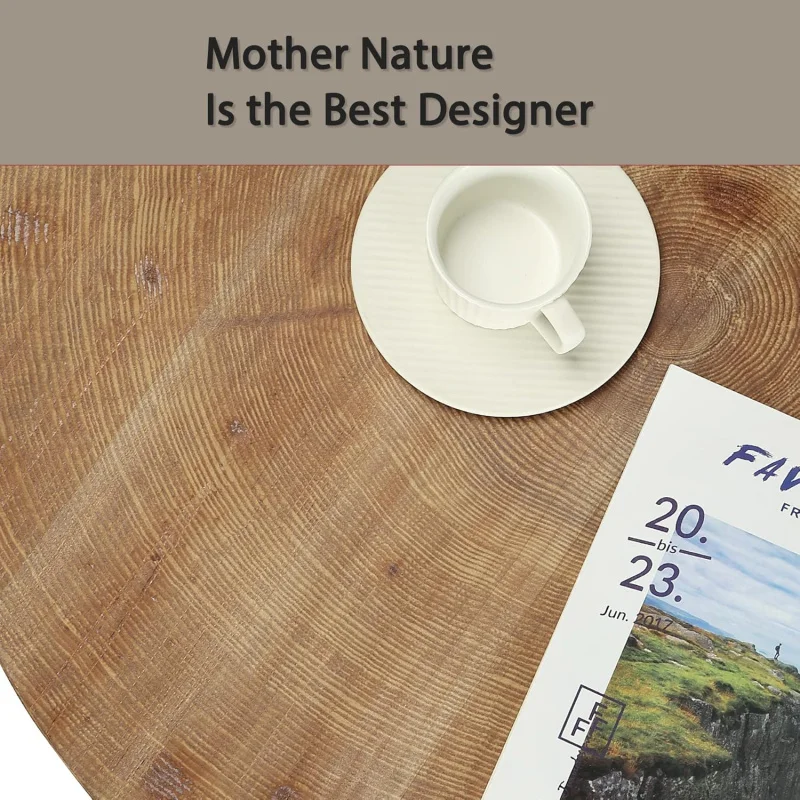 Ttb Round Boho Wood… - image