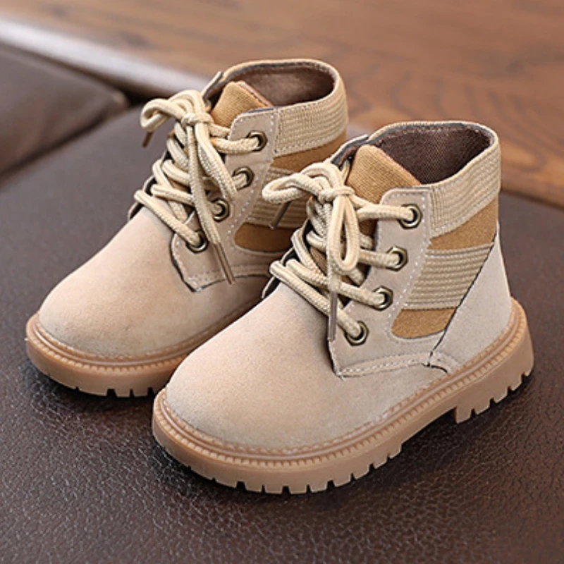 Child Fashion Short Boots Winter Boys Outdoor Sneakers Soft Non-slip Girls Warm Shoes Toddler Kids Sport Running Snow Bootie