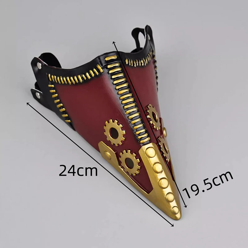 إصلاح تأثيري اللاتكس قناع أنيمي بطلي الأكاديمية ثمانية مبادئ الموت دور اللعب الطيور منقار قناع هالوين كرنفال الدعائم