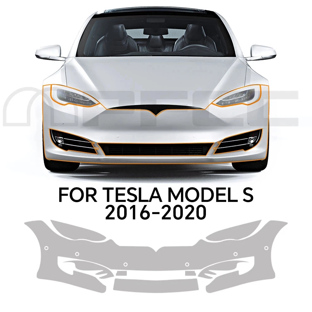 

Прозрачная защитная пленка для краски из ТПУ для Tesla Model S 2016-2020, предварительно вырезанная PPF, против царапин, кузов автомобиля, прозрачная наклейка на бюстгальтер, аксессуары