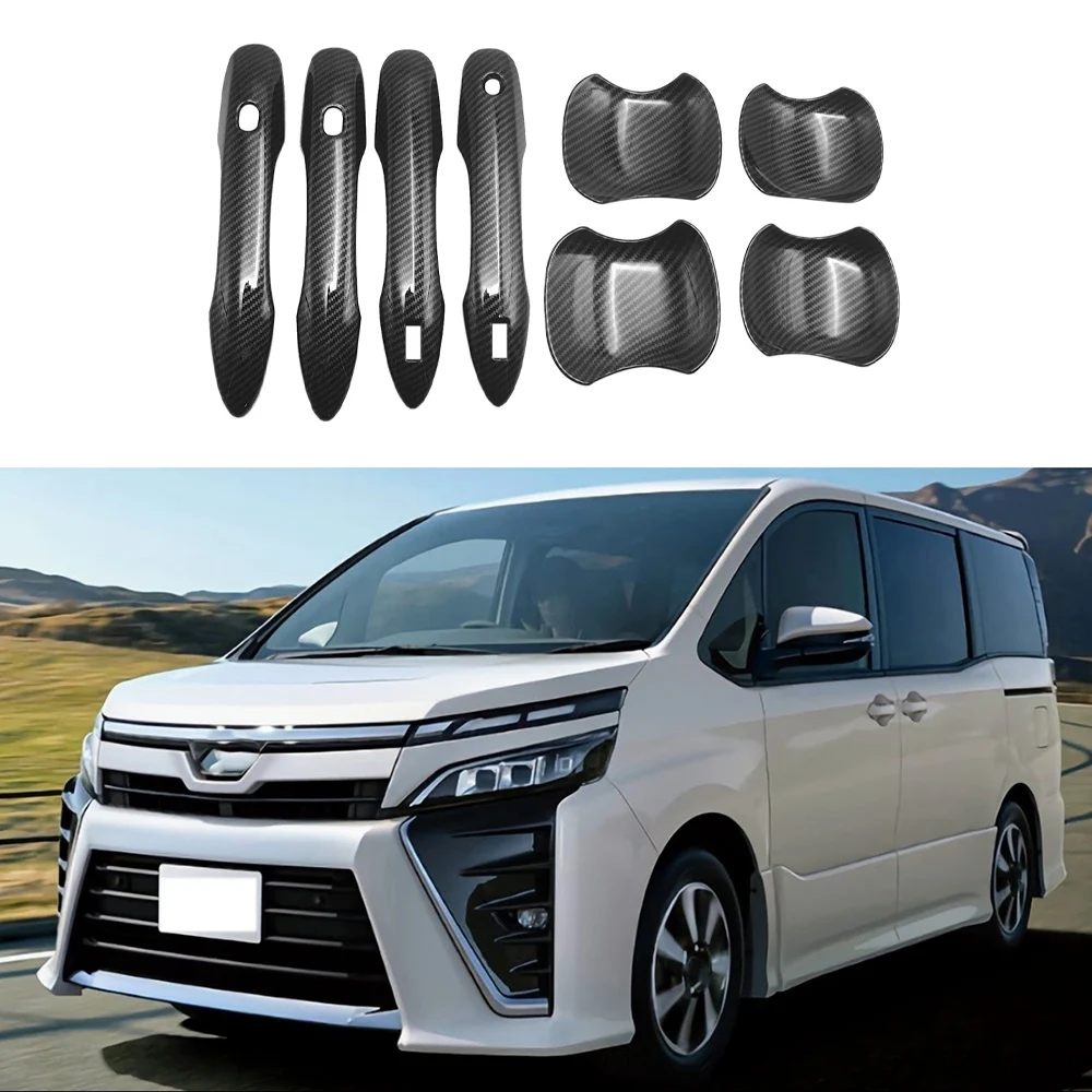 

N29R_8Pcs for Toyota Voxy Noah R90 (2022)-Door Handle Bowl Trim ABS