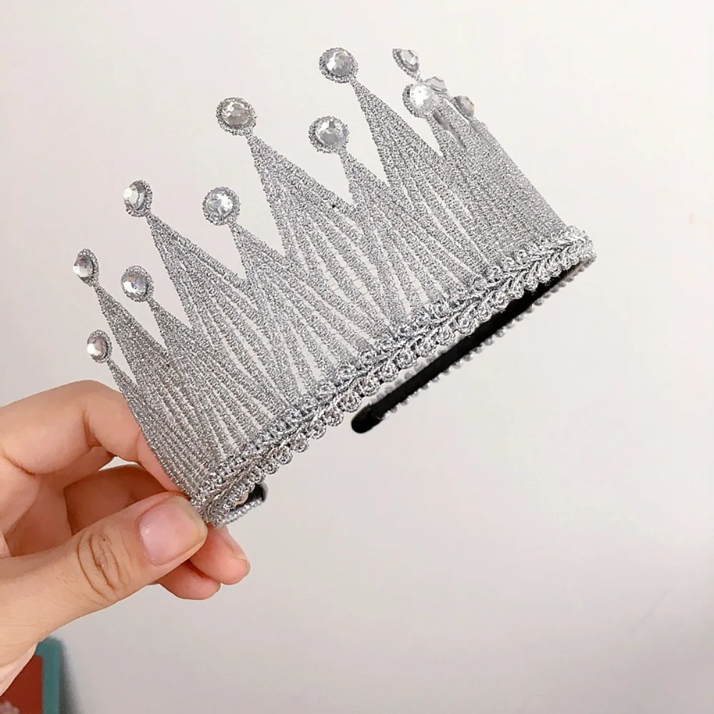 Children Girls Hair Comb Children Rhinestone Hairpin Headbands For Kids Crystal Crowns Princess Aisha Tiaras Birthday Tiara