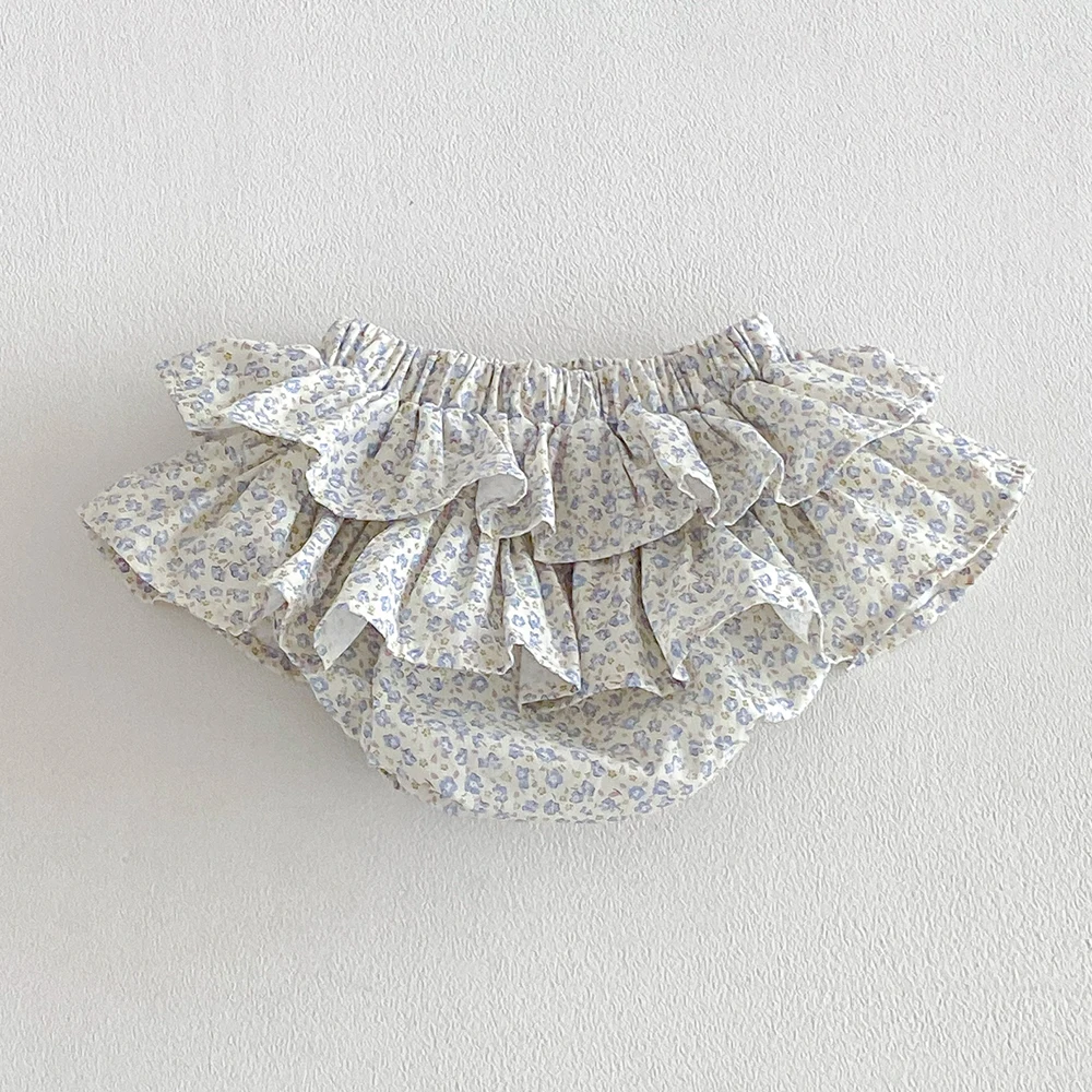 Sommer Baby Mädchen Blumenrock-Shorts Kinder Rüschen Elastische Taille Petticoat Kleinkind Tüllrock Säugling Spitzen-Bloomers PP-Shorts – Detail 14