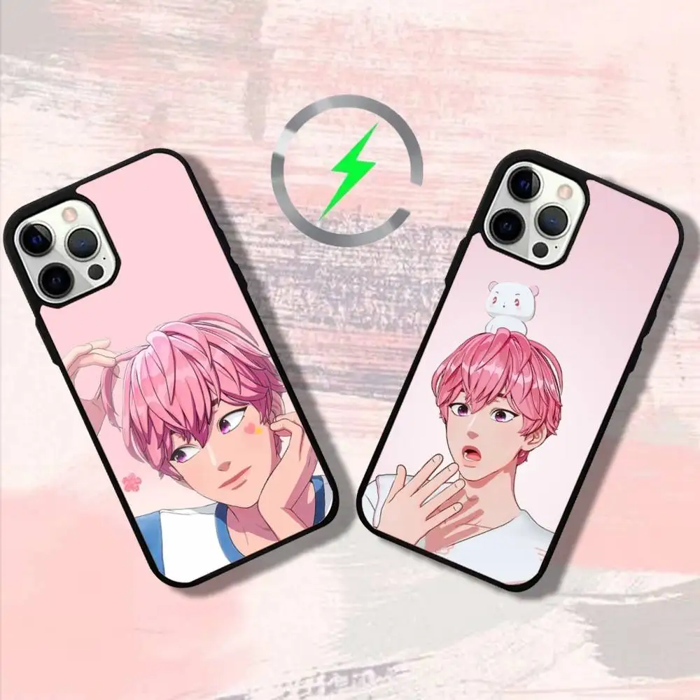 

KPOP P-Plaves B-Bambys Phone Case For iPhone 16,15,14,13,12,11,Pro,Max,Plus,Mini,SE4,E Magnetic Magsafe Wireless Charging