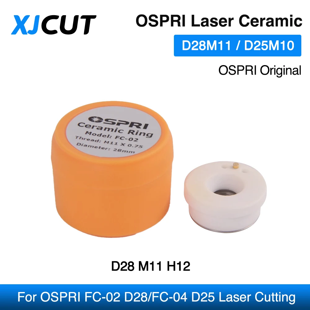 

XJCUT OSPRI оригинальное керамическое кольцо для лазерной резки D25 держатель сопла керамический корпус D28 изолятор для резки труб FC-02 FC-04