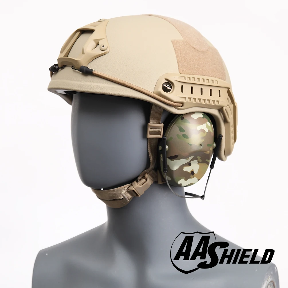 AA Shield Soundproofing Round Neck Ear Muff Shooting Hearing Protector Noise Reduction Tools 25.8DB Camo