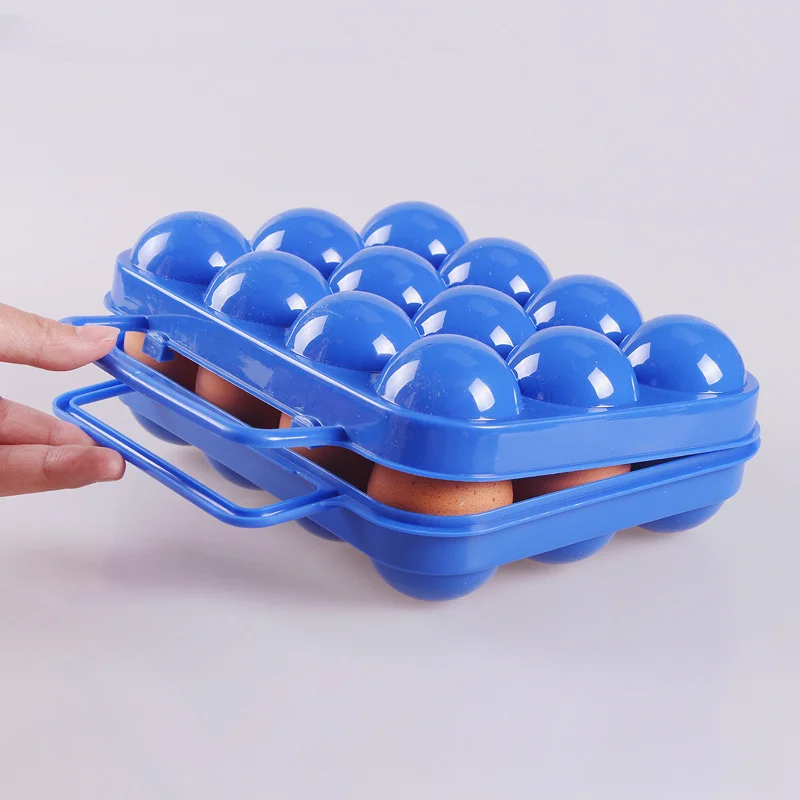2/4/6/12 Grid Egg Storage Box Portable Egg Holder Container for Outdoor Camping Picnic Eggs Box Case Kitchen Organizer Case 3