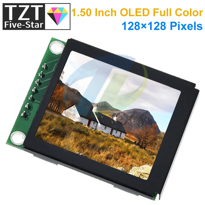 

1.5" 1.5 inch Full Color OLED Screen LCD LED Display Module 128x128 SPI Serial Port Interface SSD1351 Controller 128*128