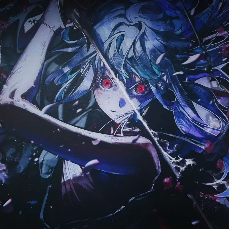 Dysphoria الزجاج المقسى مسند الماوس مخصص سايو أنيمي ESports الألعاب ماوس الوسادة كبيرة الحجم مكتب الوسادة FPS الألعاب ماوس الوسادة 490x430mm