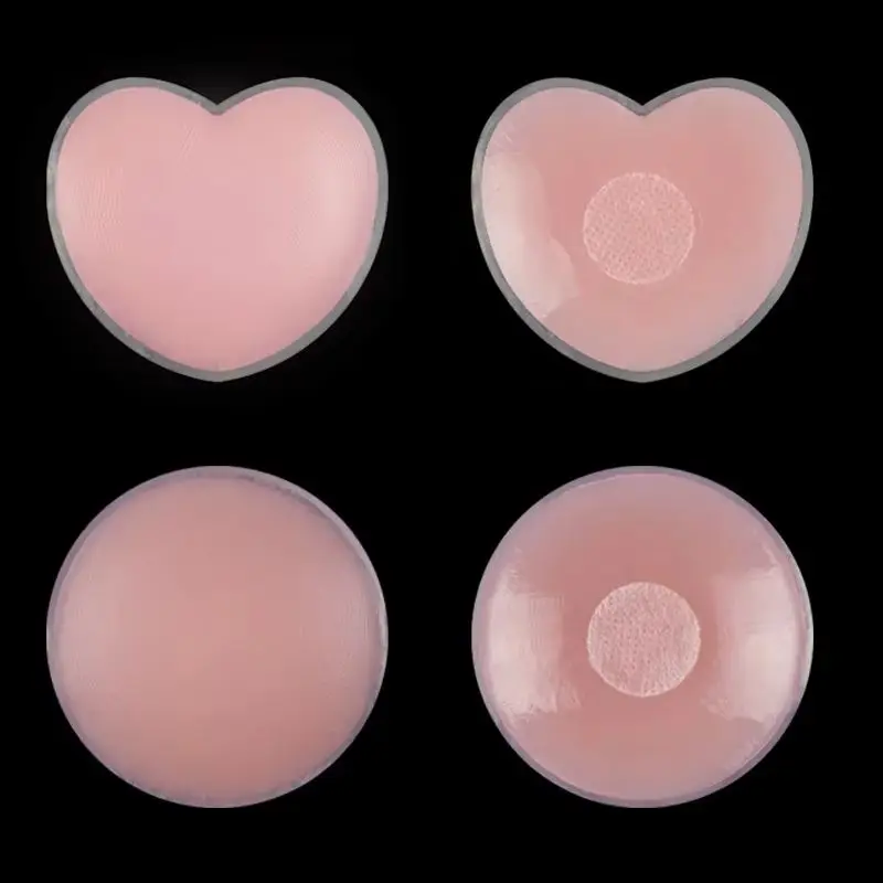 1pair Nipple Covers for Women Silicone Reusable Pasties Adhesive Invisible Nippleless Covers Sticky Breast Petal