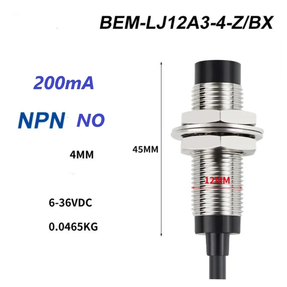 4mm NPN Inductive Proximity Sensor - alternate angle