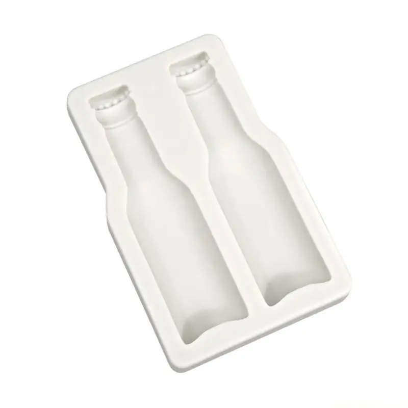 

QX2E Beer Bottle Silicone Molds for Fondant Chocolate DIY Cake Decoration