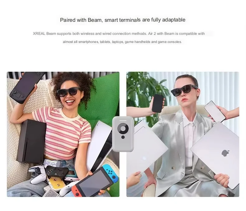 KDBAO Air 2 3D Smart AR Glasses Handheld Direct Connect Virtual Reality Visual Spatial Video Features Pro Direct Connect