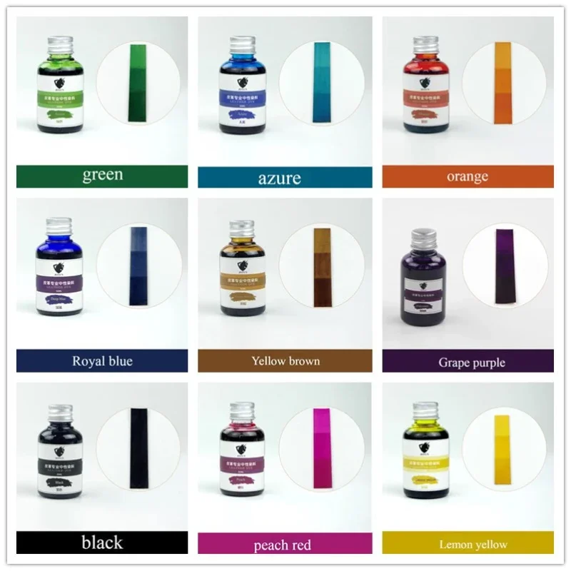 50ml/botella de tinte para cuero, productos de cuero hechos a mano, cinturón DIY, bolsa de ropa, agente de teñido, pintura, se puede teñir con Alcohol computarizado por Color