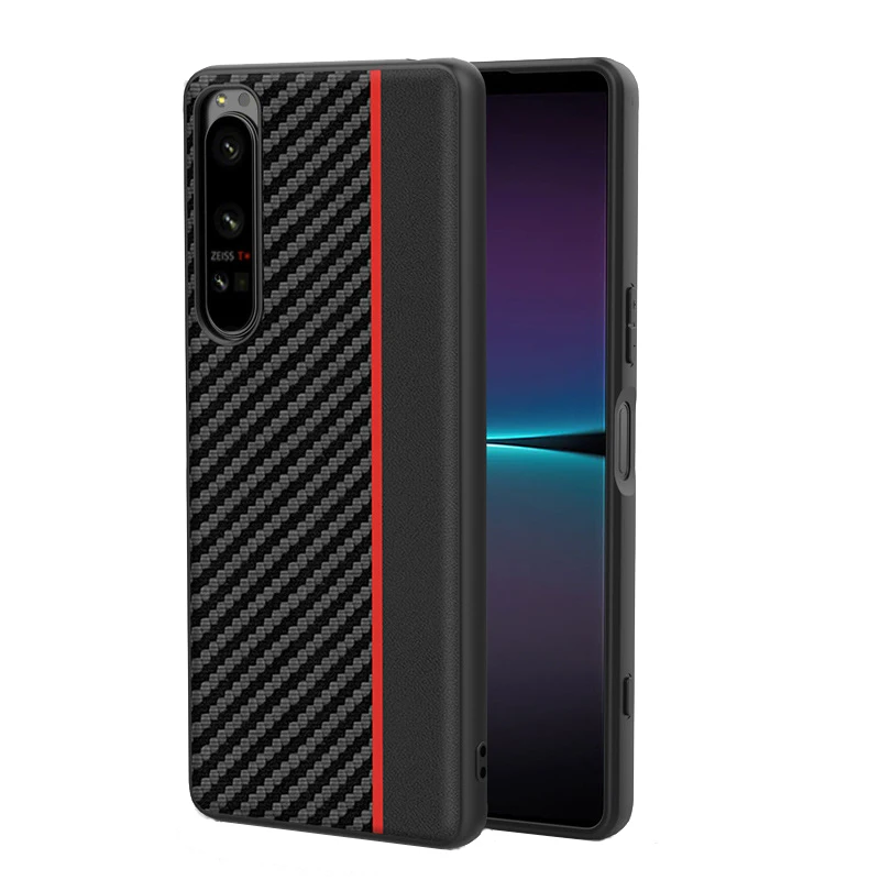

Чехол для Sony Xperia 1V 10 V, противоударный защитный чехол из углеродного волокна с текстурой для Sony Xperia 1I Ⅴ 5