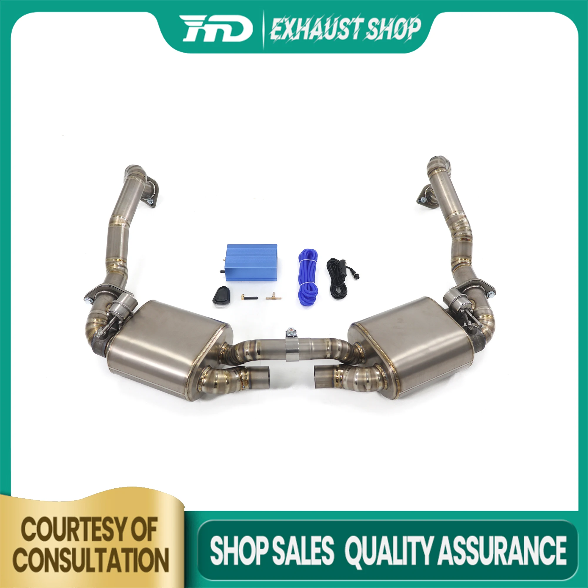 

High Quality Catback For Porsche Cayman Boxster 981 Ti Vacuum Valve Mufler Non-destructive Installation Racing Pipe