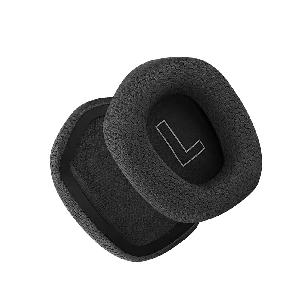 Ear Pads Earphones Cushion Gaming Leather Earpads Headset Fabric Cover Replacement for Logitech G733 Headband Gray