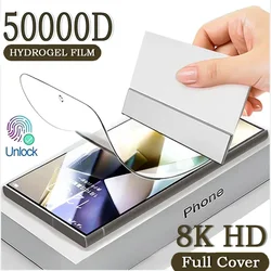 2-4pcs Full Cover Flexible Silicone Hydrogel Film For Samsung S24 Ultra S23 S22 S21 FE S25 S10 Note 20 10 Plus Screen Protector