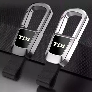 Auto -Leder -Schlüsselbund, VW -Ring, Volkswagen, Tdi, TSI, Golf, Passat, Jetta, Van, Touareg, Tiguan, Pole, Amarok 6 Hauptverkaufsschlüsselketten -Volkswagen TSI - №4