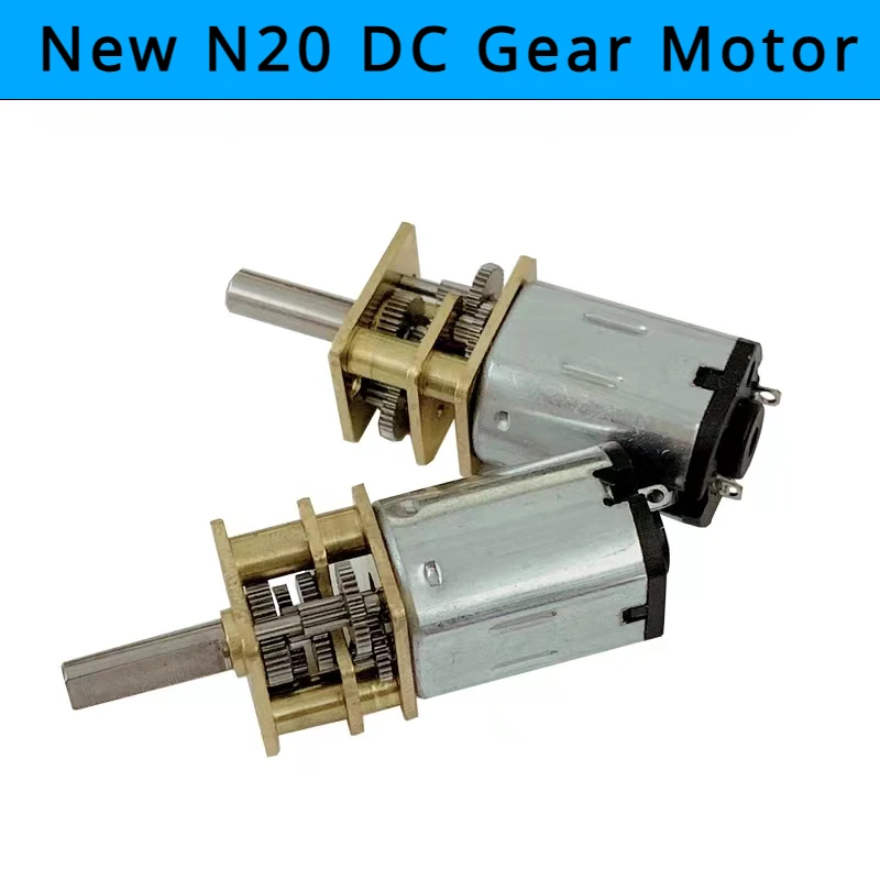 Редукторный электродвигатель GA12-N20 DC 3V 6V 12V, редукторный электродвигатель 30 об/мин 50 об/мин 60 об/мин 100 об/мин 150 об/мин 200 об/мин 300 об/мин