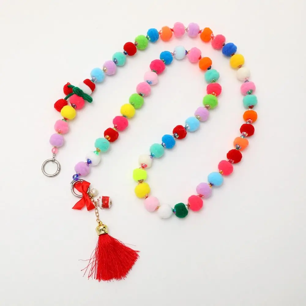 

Ремешок для телефона ручной работы из бисера, стильный чехол для телефона с шариком, ремни-цепочки, роскошные подвесные украшения, осенне-зимние аксессуары для телефонов