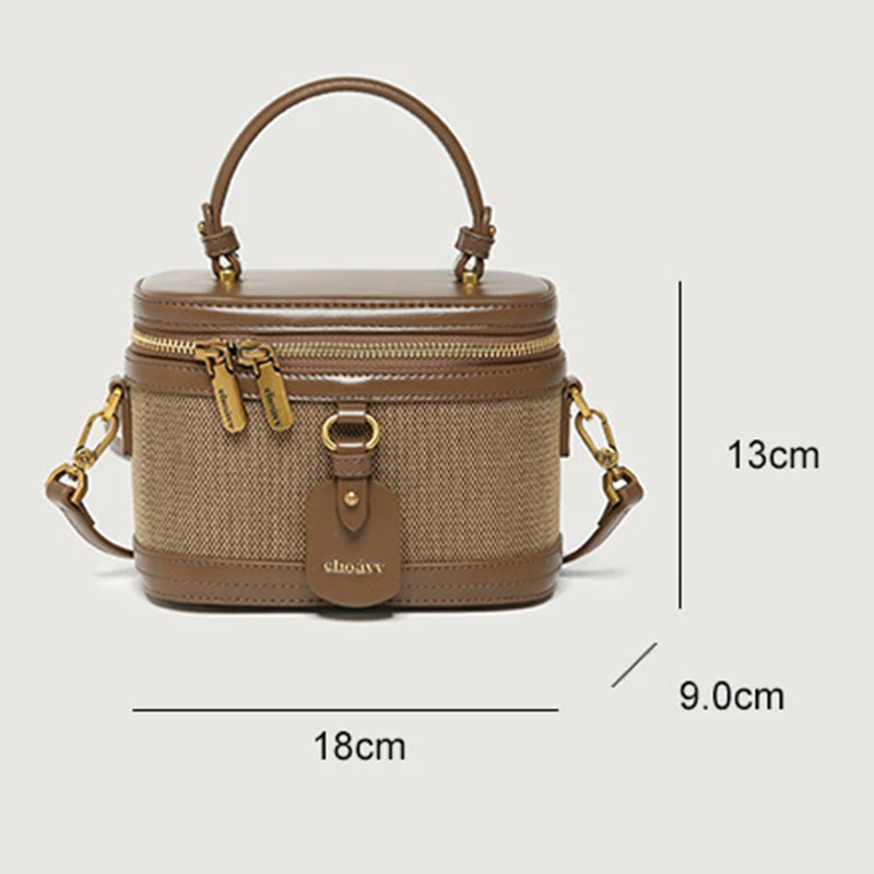 Formeki New Arrivals Women Bag Retro Ins Fashion Handbag For Women Box Causal Bucket Luxury Design Bag